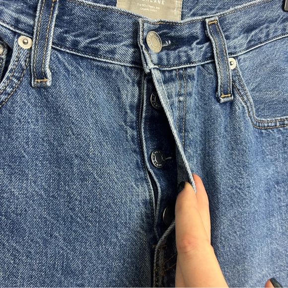 Everlane Womens medium wash The 90s cheeky straight jean size 28 button fly - Picture 5 of 9